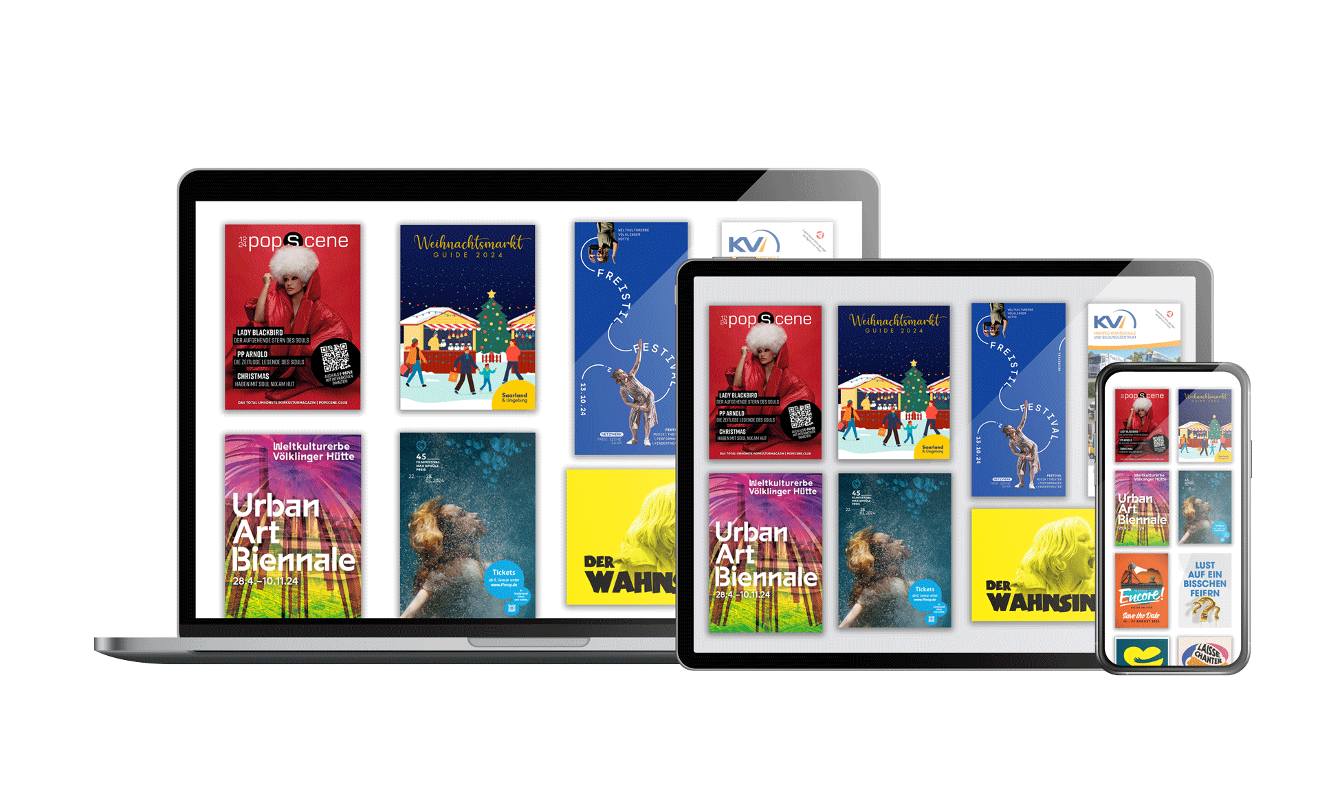 Popscene E-Paper Kiosk Smartphone Tablet PC