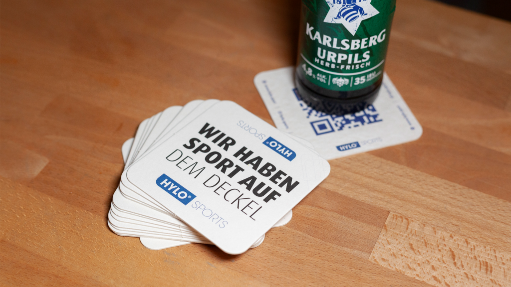 Bierdeckelwerbung Saarland Gastronomie Kampagne buchen Hylo Sports